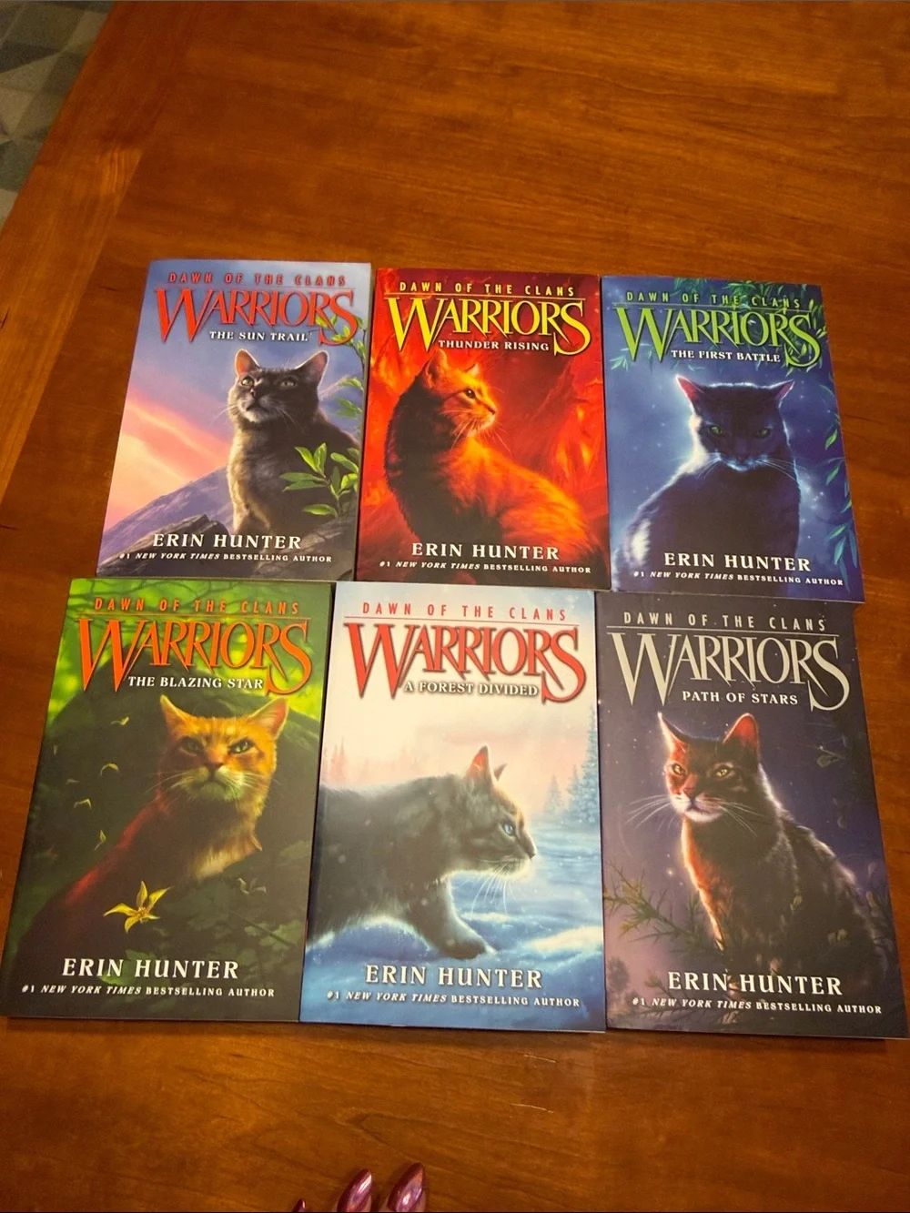Warriors: Dawn of the clans, six books